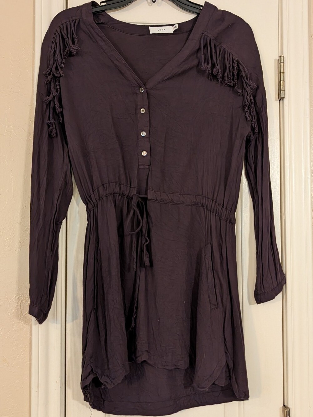 Black Fringe Dress